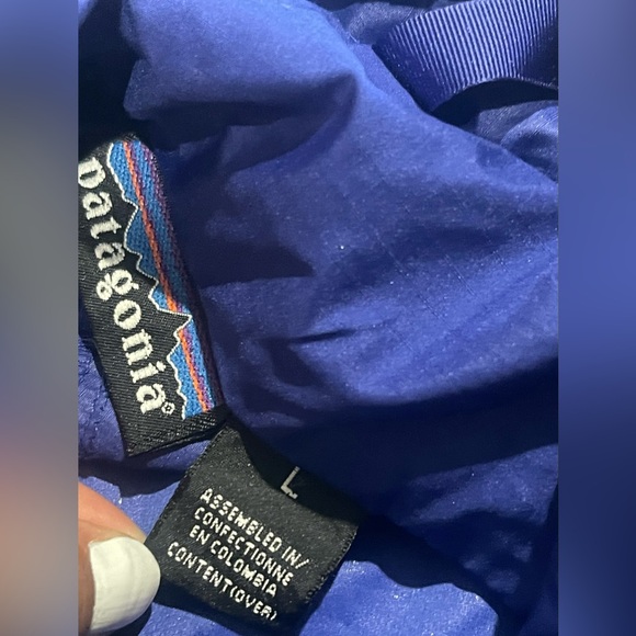 Patagonia Direct X Alpine Full Zip Hooded Windbreaker Hiking Jacket L Vintage - Picture 6 of 11